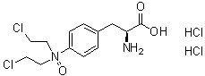 L-Phenylalanine, 4-[bis(2-chloroethyl)oxidoamino]-, hydrochloride (1:2)